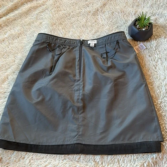 J Crew Women’s Corduroy Mini Skirt A-Line Button Front Accent Gray Size 6 - Picture 5 of 12
